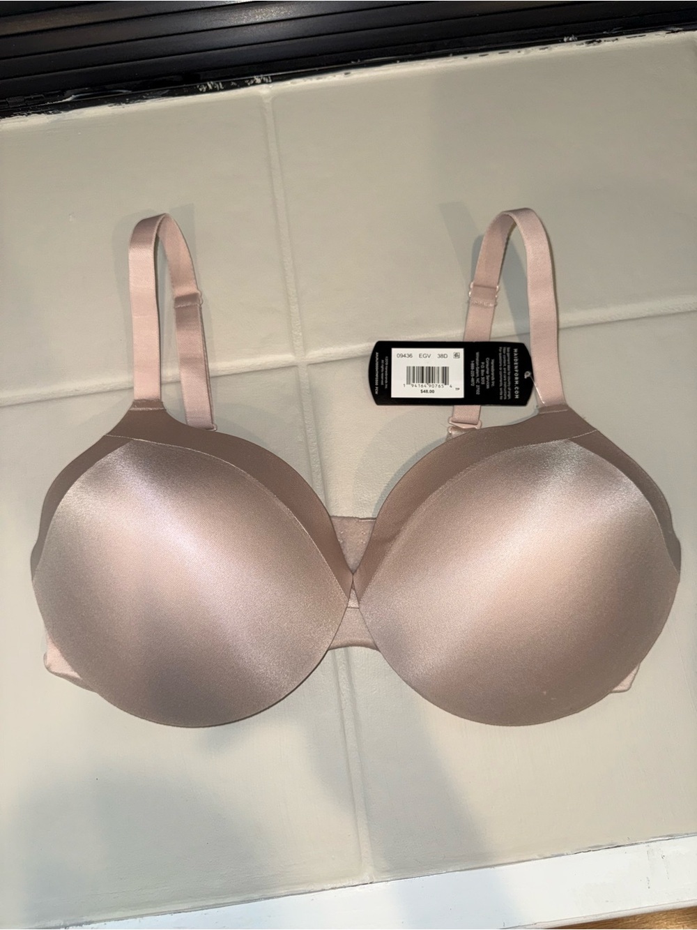 Maidenform Light Nude Satin T-Shirt Bra